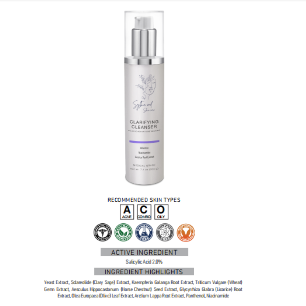 Clarifying Cleanser Salicylic Acid 2% Acne Treatment - Image 3